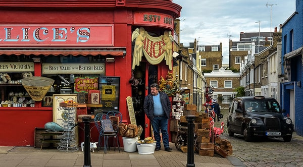 Portobello - a street market in London