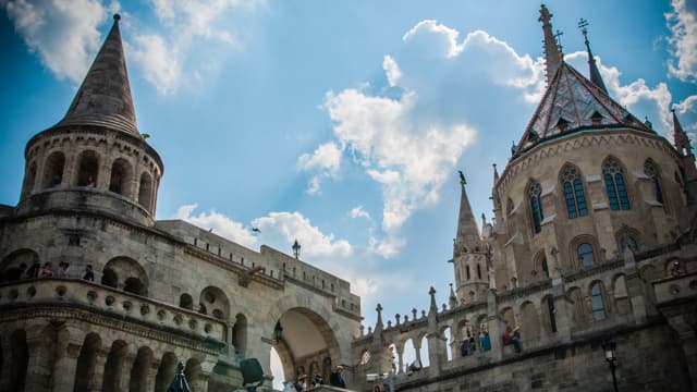 Beautiful ‘Fisherman’s Bastion’ on our free tour of Budapest